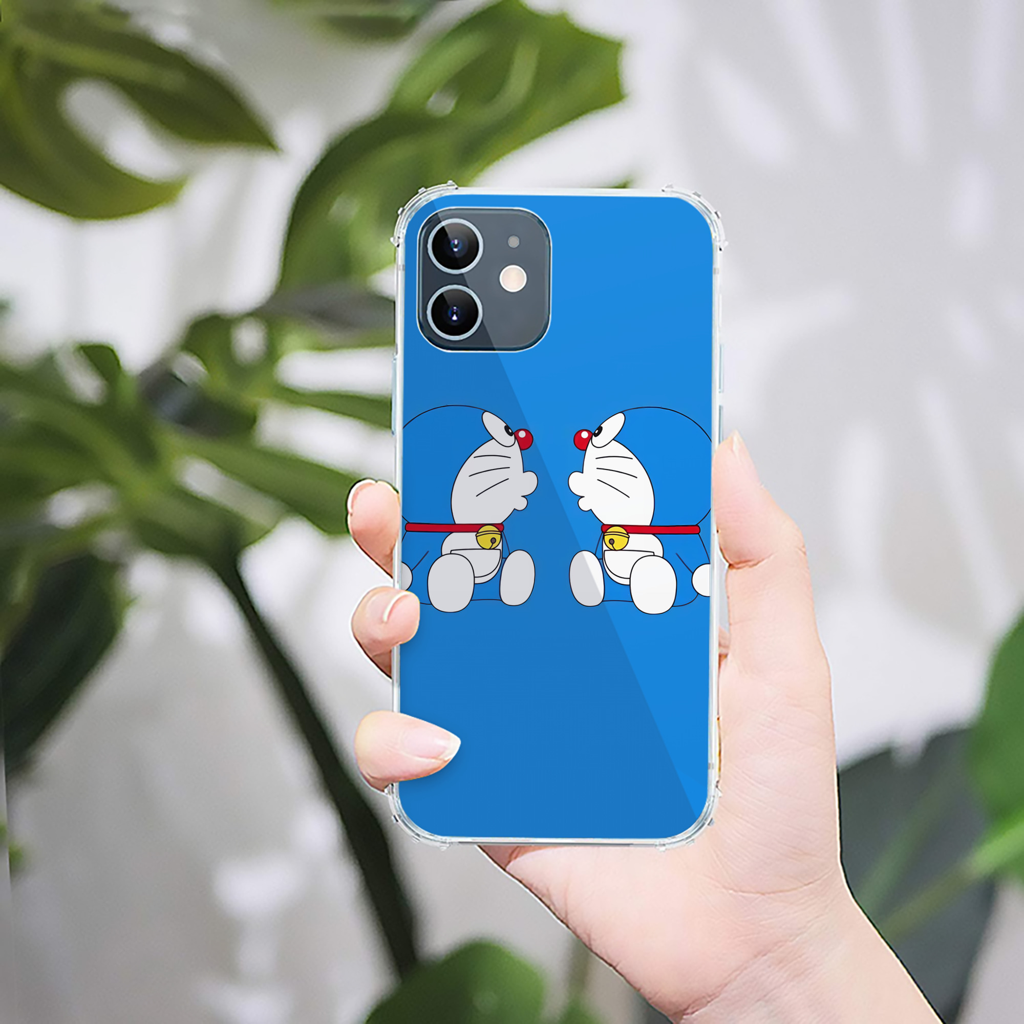 （画像用） ドラえもん Doraemon 【iPhone 12シリーズ対応】透明スマホケース（クリアソフトケース）